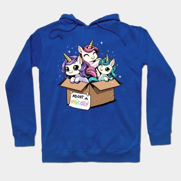 Adopt a Unicorn Hoodie by GoshWow 